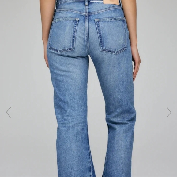 Moussy Vintage MV Saint Charles Remake Flare in blue made in Japan denim size 32 - Picture 6 of 16